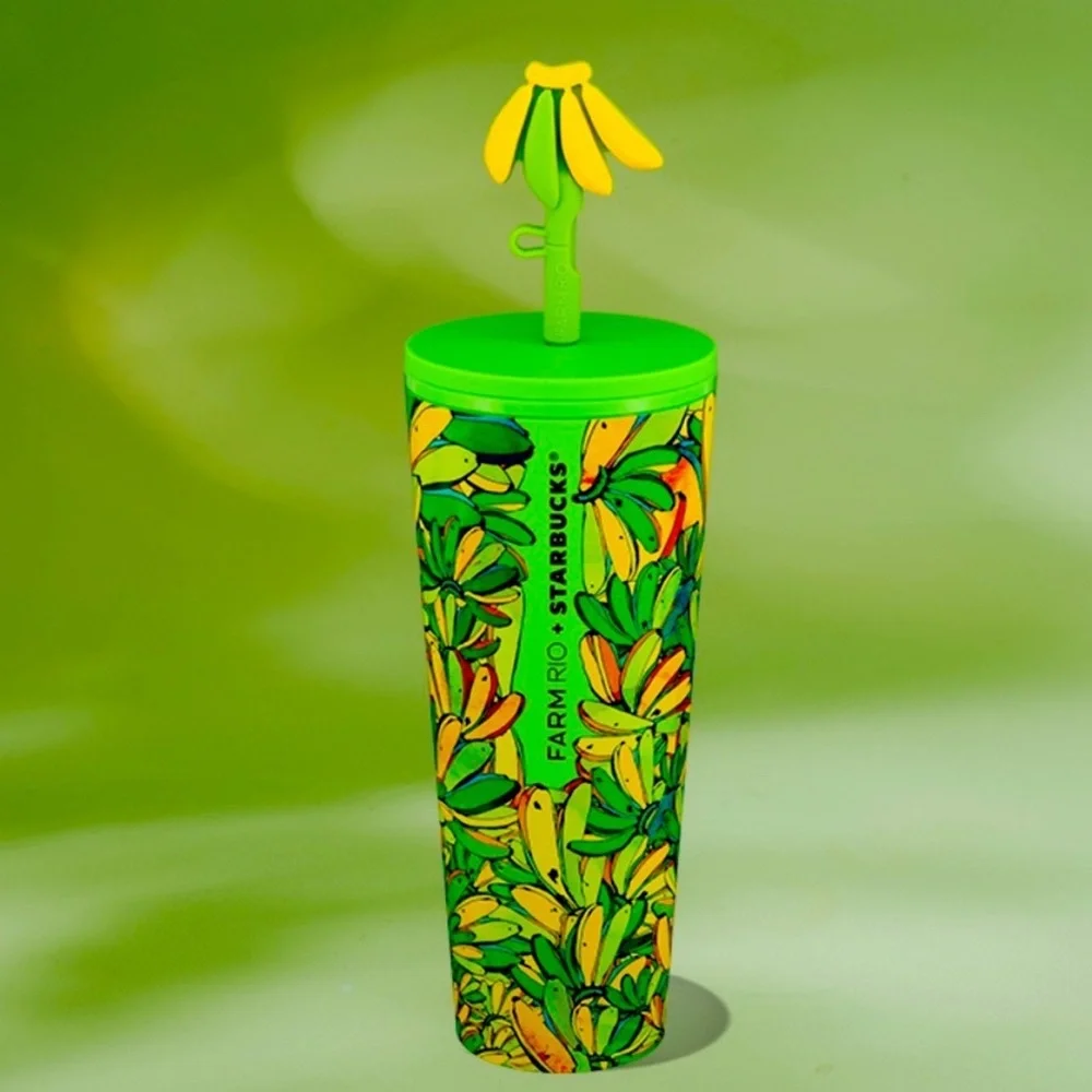 Starbucks Tropical Green and Yellow Tumbler